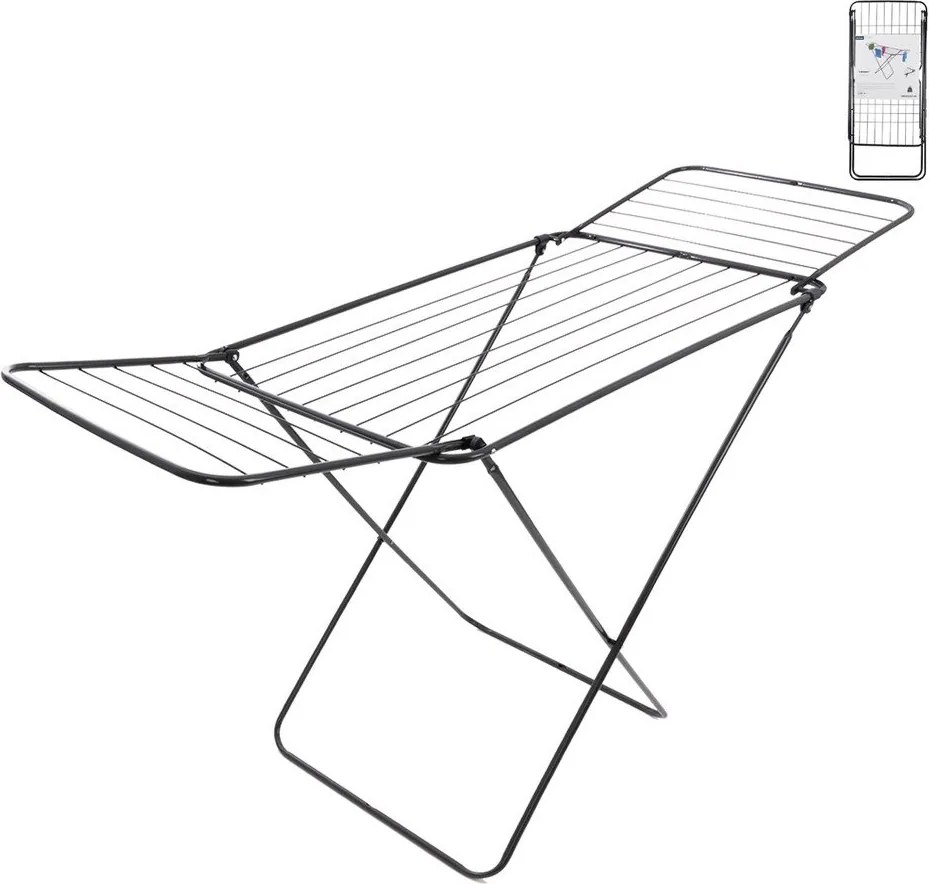 Uscător de rufe negru/gri antracit 15 m – Orion