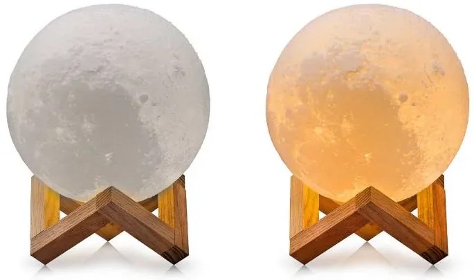 Lampă cu LED în designul Lunii Luna