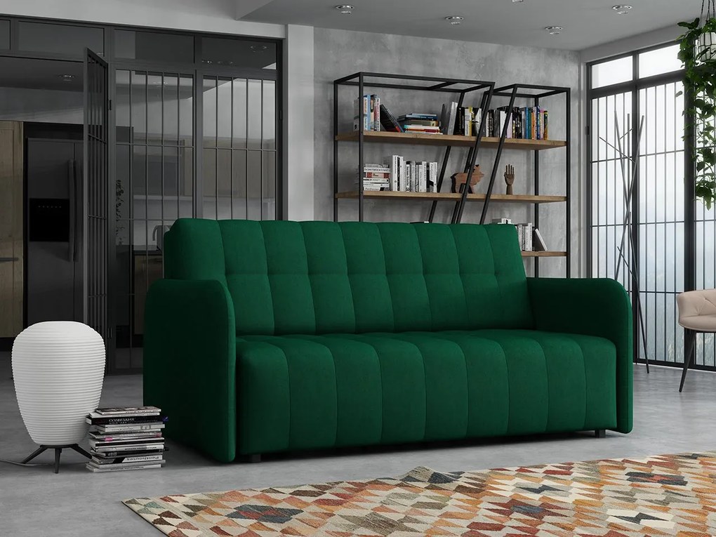 Canapea extensibilă Clovea Grand IV (Verde) (cu sp. depozitare). Promo -17%. 1105492