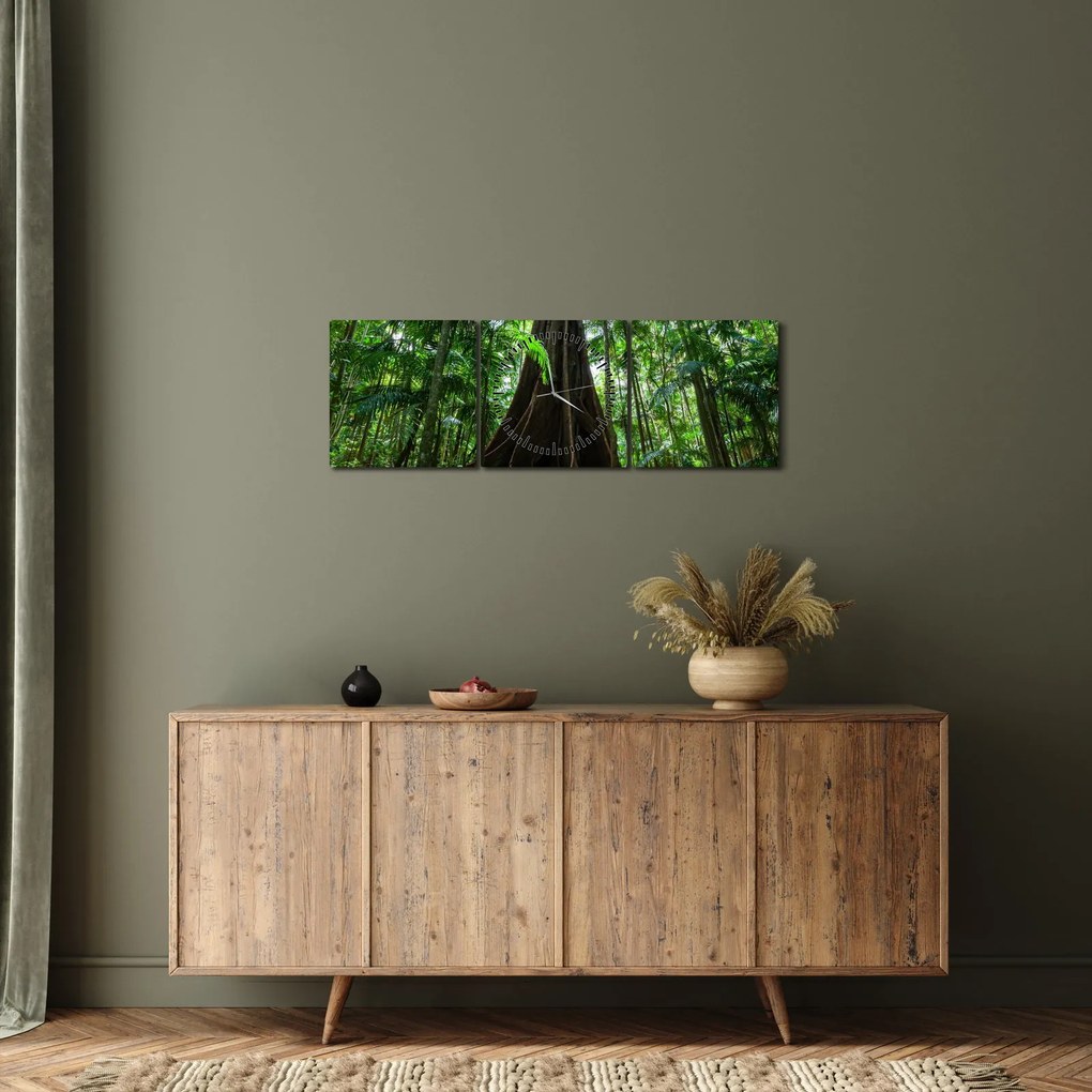 Tablou - Rădăcinile copacului (cu ceas) (90x30 cm)