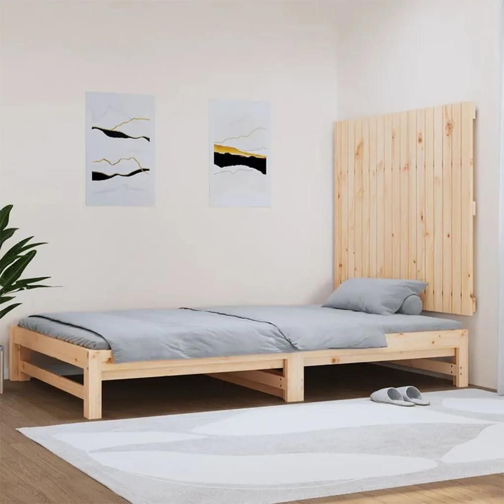 824873 vidaXL Tăblie de pat pentru perete, 108x3x90 cm, lemn masiv de pin