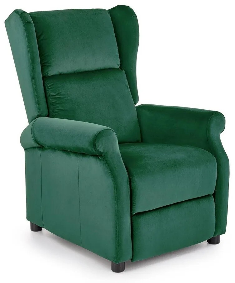 Fotoliu recliner Houston 87883x75x92cm, 30 kg, Verde închis, Tapiterie