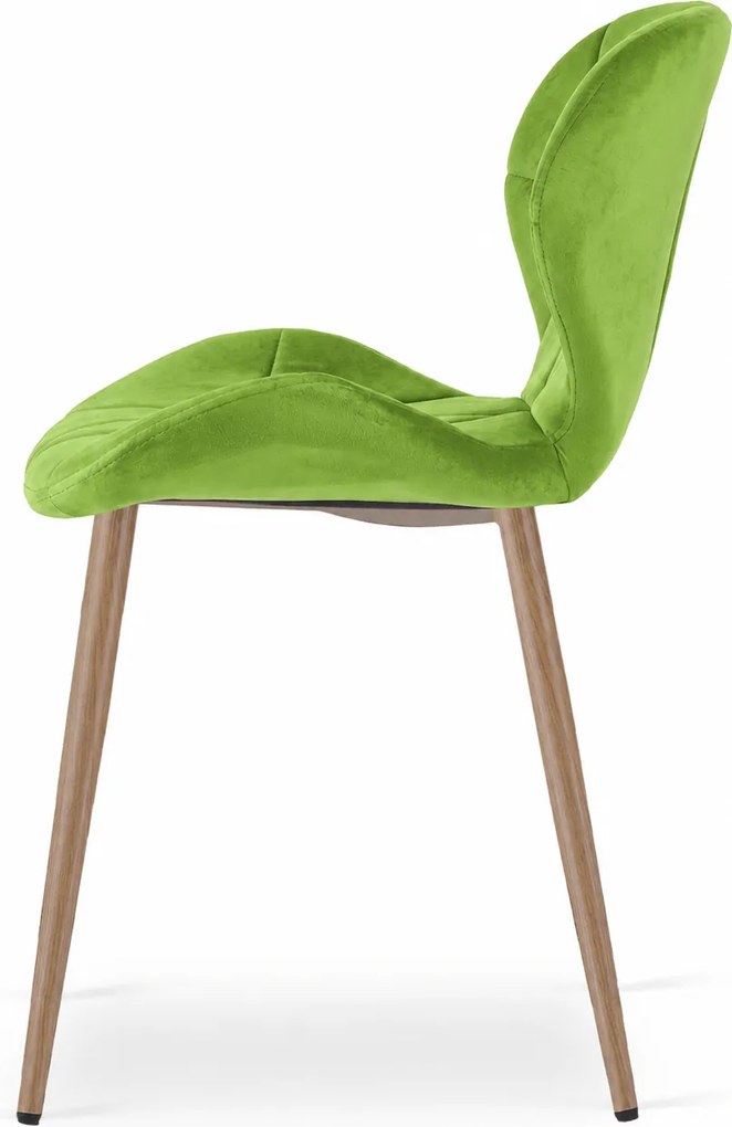 Scaun de masa MANGO VELVET, verde deschis