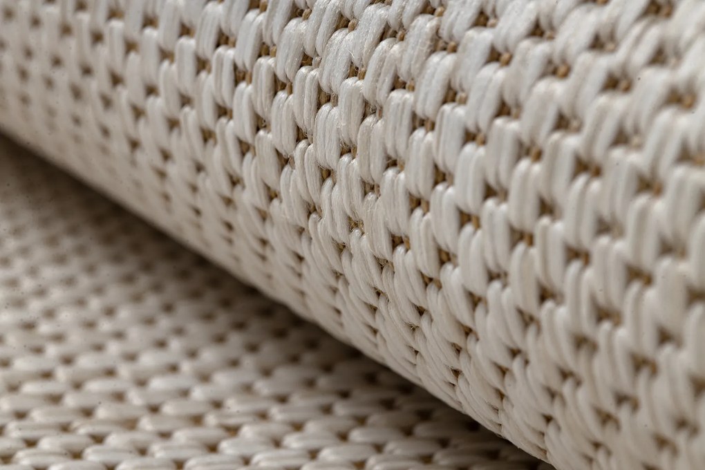 Covor, traversa SISAL SION A5165A Melanj țesute plate ecru / cremă