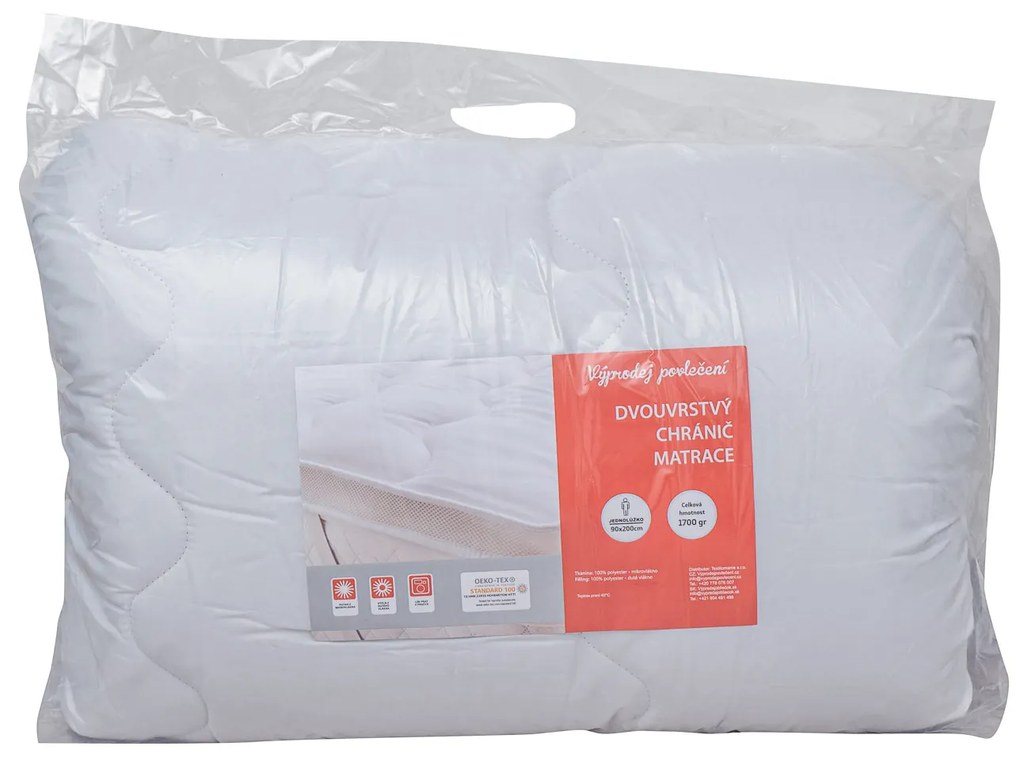Protectie pentru saltea cu doua straturi - TOPPER 200 x 220 cm