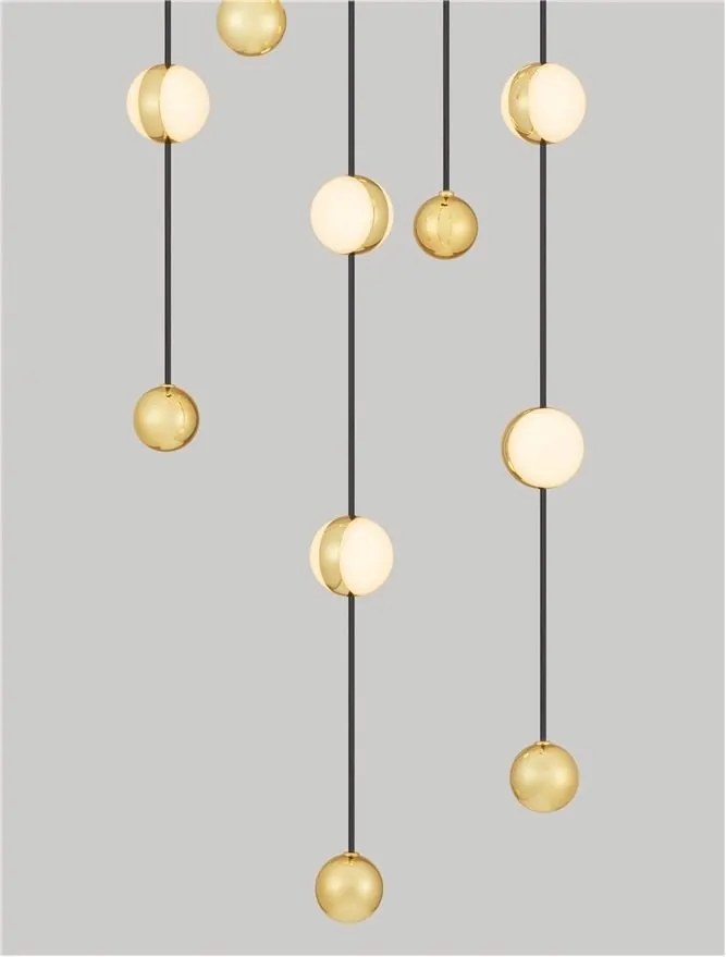 Lustra casa scarii cu pendule LED suspendate, deosebita design lux ALCINOE