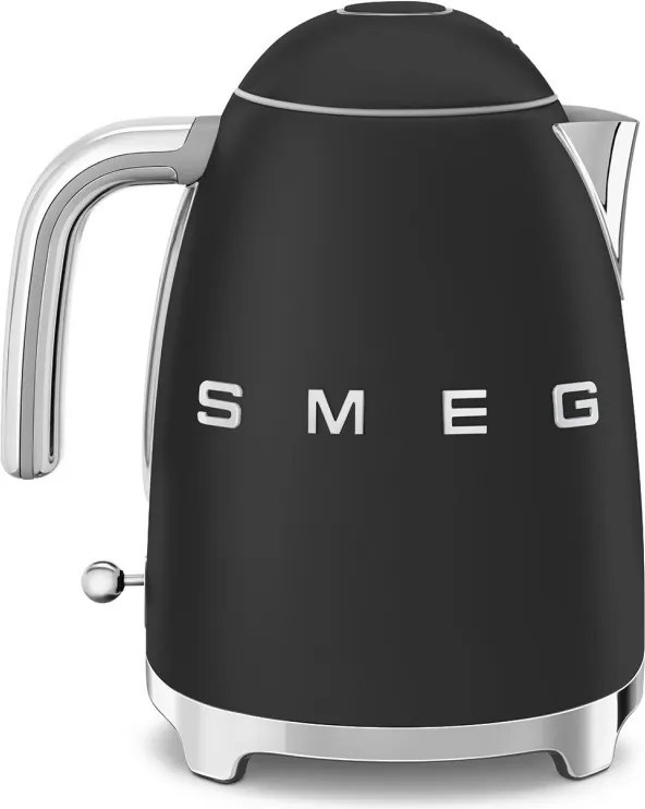 Cana electrica SMEG KLF03BLMEU, 2400 W, 1,7 l, Baza rotativa la 360°, Finisaj mat, Negru