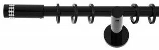 Galerie SIMPLA PRINDERE PERETE PICIOR UNIVERSAL 19 mm XANTOS NEGRU (Alege marime: 280 cm)