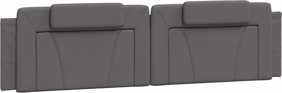 vidaXL Pernă pentru tăblie, Viana, gri, 200 cm, piele artificială