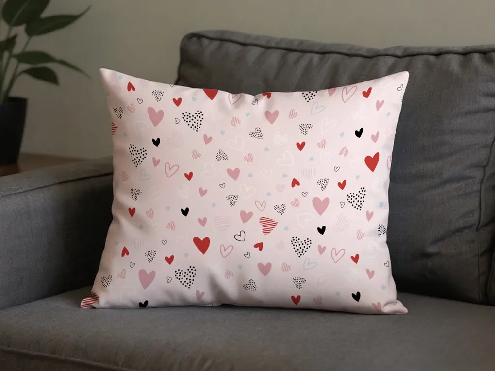 Fata de perna din bumbac LOVITA 40x60 cm, roz