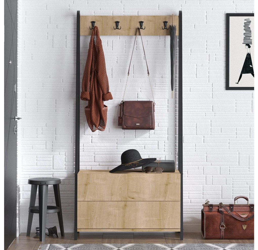 Mobilier Hol Dipasa (Nuc + negru) . 1093904