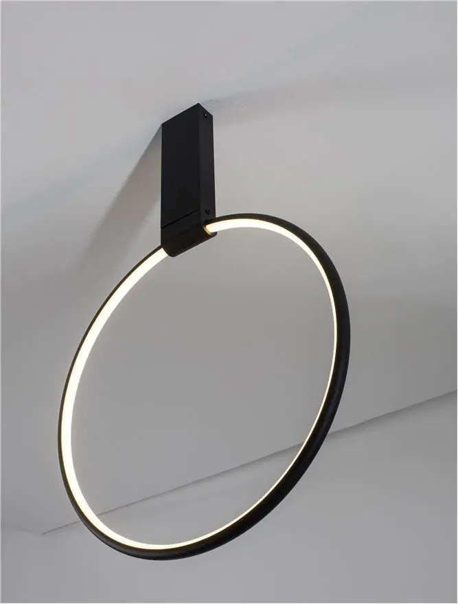 Lustra/Plafoniera LED ajustabila design modern GARVE Black 40cm