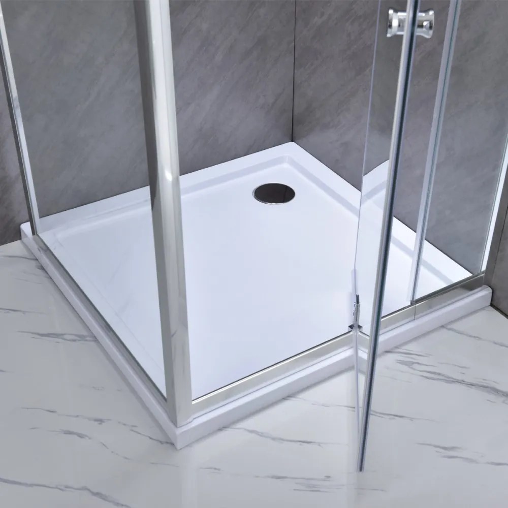 Perete de duș cu dimensiunea de 90x185 cm