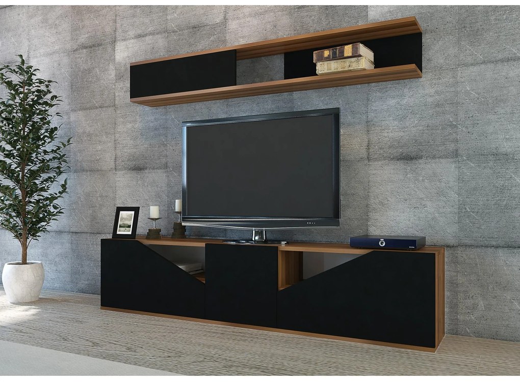 Mobilier living Tupac (nuc + negru). 1102602