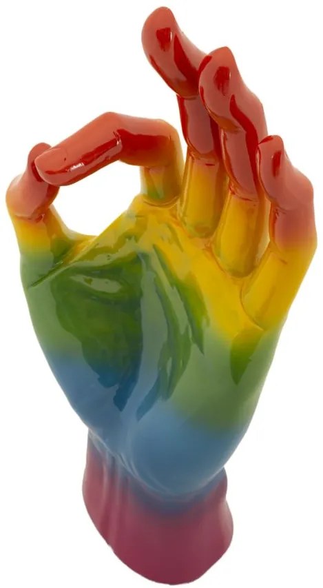 Mauro Ferretti Mână Curcubeu Ok, 16 X 10,5 X 36 Cm | Aosom Romania