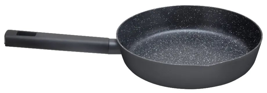 Tigaie Zilan ZLN0911 Negru, invelis din marmura ecologica,diametru 22 cm, 2.0 L