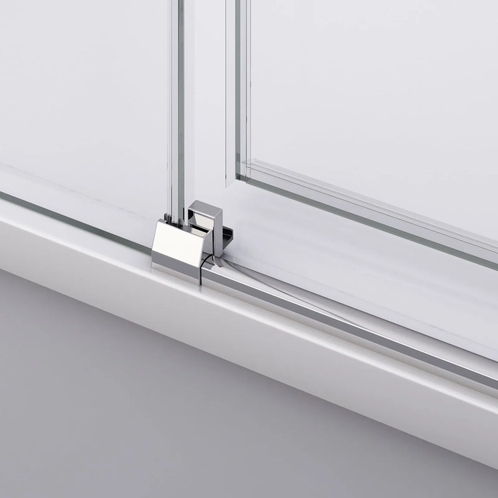 Usa culisanta de dus in nisa, 1200 mm, crom, doua elemente, Ronal Divera 1200 mm