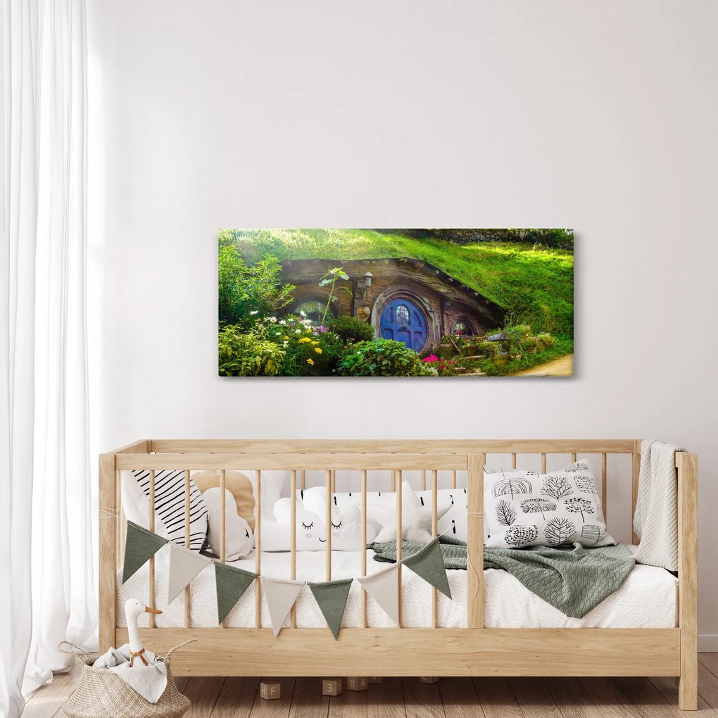 Tablou - Orasul Hobitin (120x50 cm)