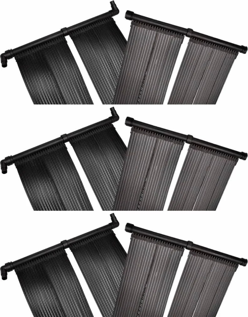 vidaXL Panou încălzitor solar pentru piscină, 6 buc., 80x620 cm