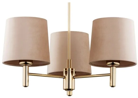 Lustră pe tijă PONTE 3xE27/15W/230V bej Argon 6109