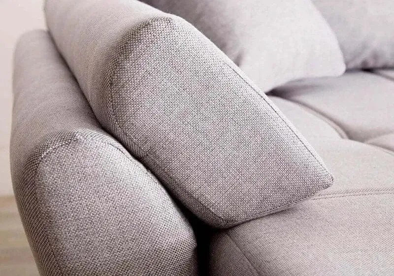 Colțar extensibil dumonde cu ladă de depozitare si sezut confortabil din spuma high-density, Loana Enjoy Grey 270x185 cm