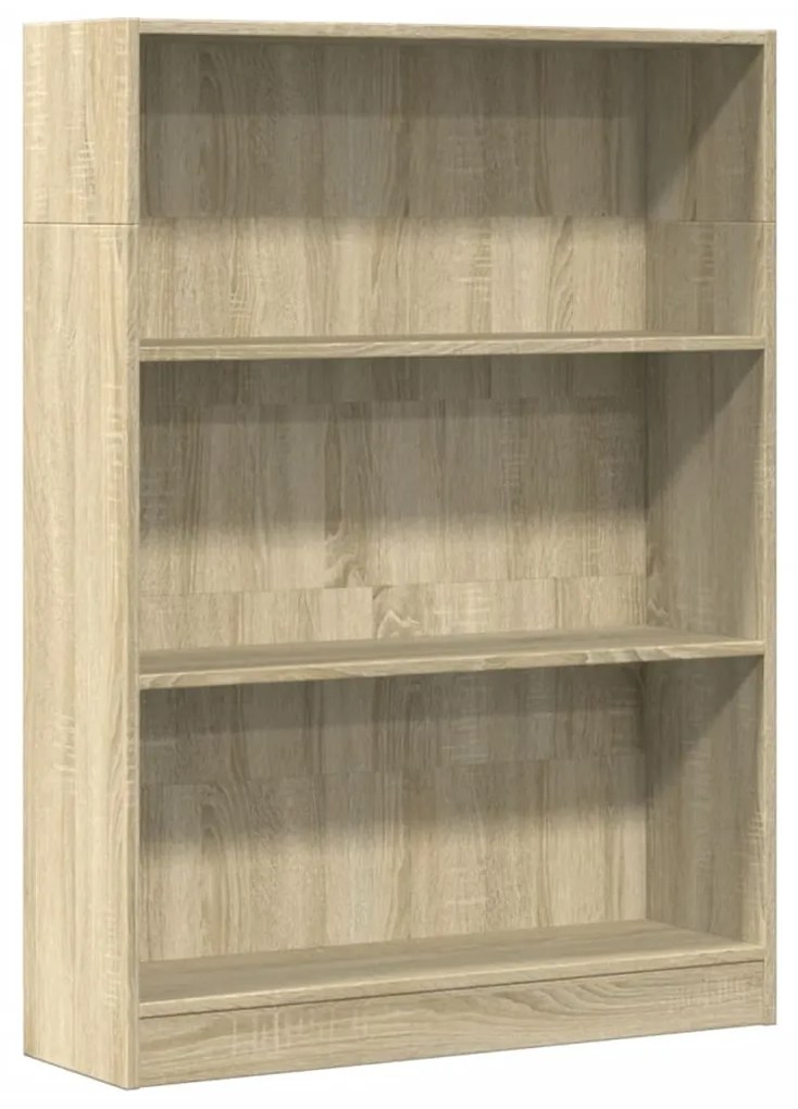 857837 vidaXL Bibliotecă, stejar sonoma, 80x24x109 cm, lemn prelucrat