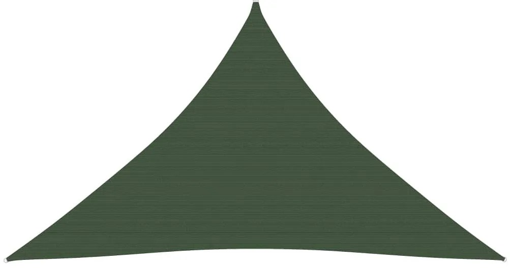 Panza parasolar, verde inchis, 3,5x3,5x4,9 m, HDPE, 160 g m  ²