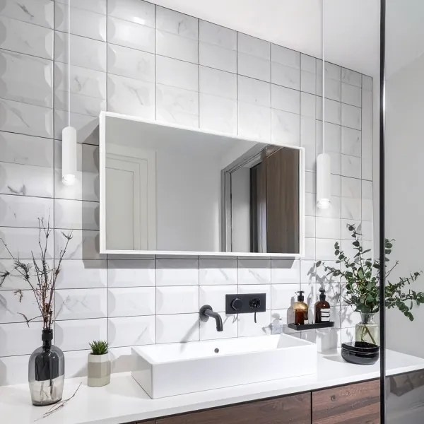 Lustră pe cablu pentru baie Brilagi SELE AQUA 1xGU10/30W/230V IP44 alb