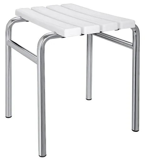 Scaun 44x45 cm argintiu/alb