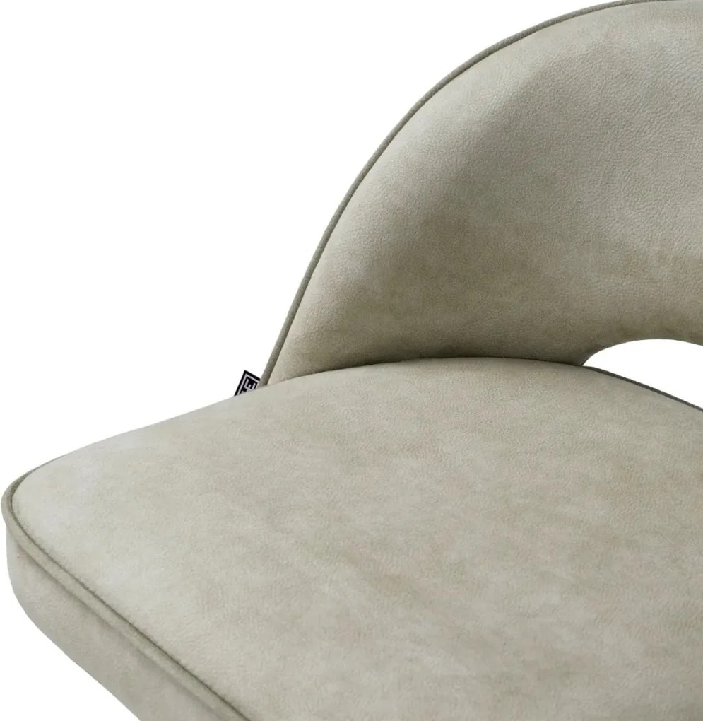 Set de 2 scaune bar design LUX Cliff, Mayer silver