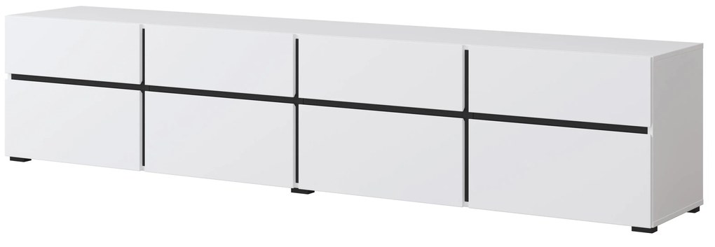 Masă TV Crossroad W40 (negru + alb). 1118159