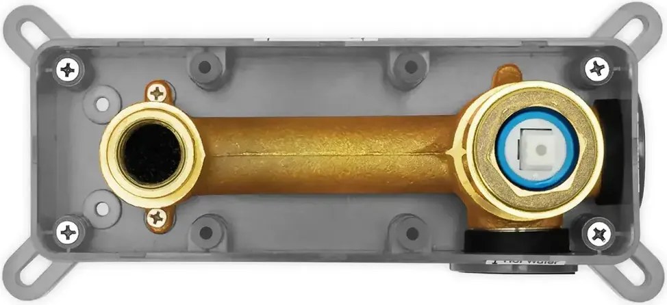 Baterie de lavoar incastrata Rea Lungo Diamond cupru + BOX