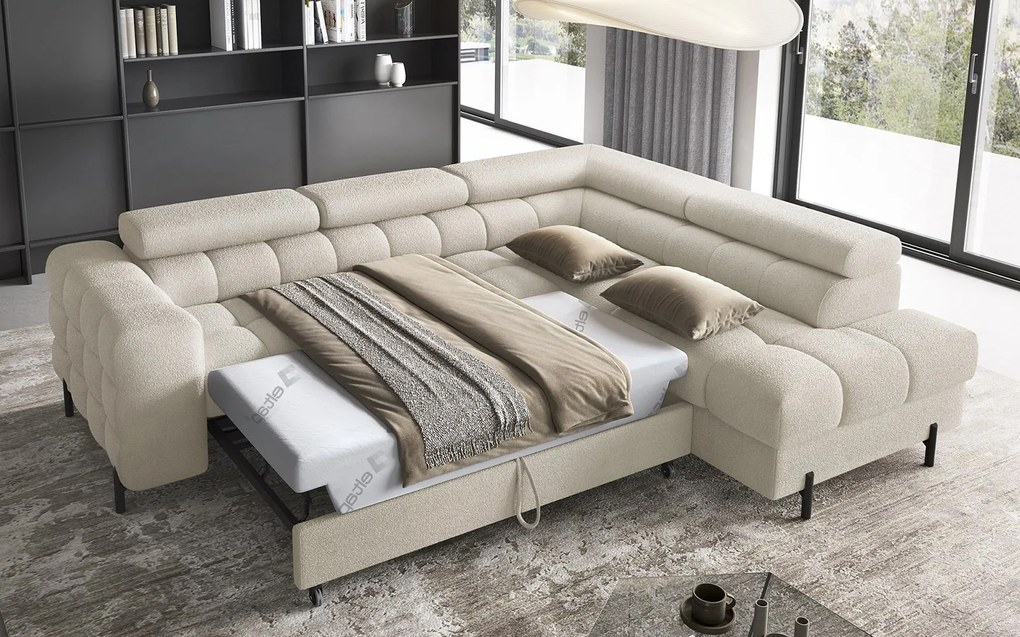Colțar lemn masiv Ferry Extensibil Material Royal 18, 276 × 72 × 200 cm
