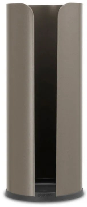 Suport hartie igienica Brabantia ReNew 1003472, Triplu, Rezistent la coroziune, Gri inchis