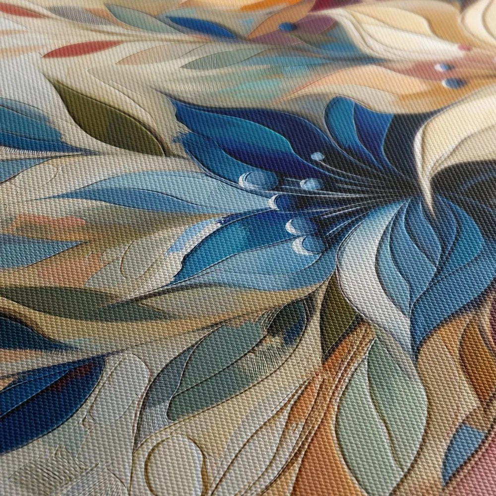 Tablou frunze florale colorate