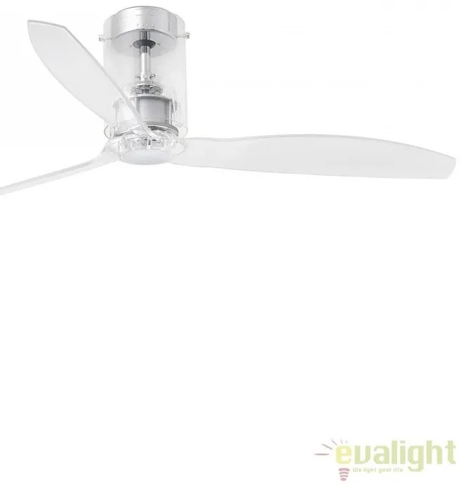 Ventilator de tavan modern cu telecomanda MINI TUBE FAN Transparent 33393