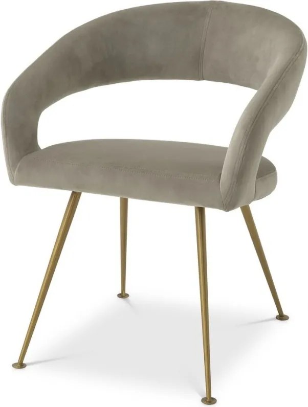 Scaun design elegant LUX Bravo, savona greige 116144 HZ