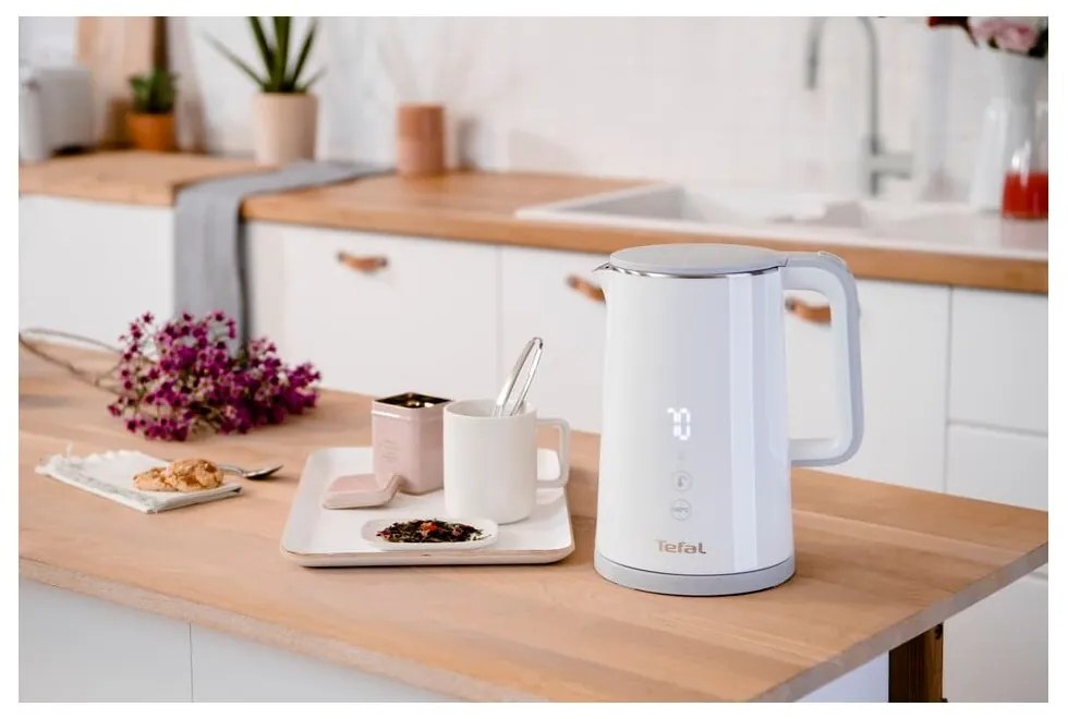 Cană electrică fierbător alb 1,5 l Sense KO693110 – Tefal