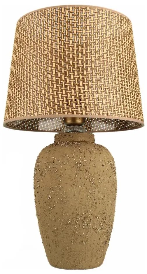 Lampă de masă RAMZES, 1xE27/40W/230V, maro