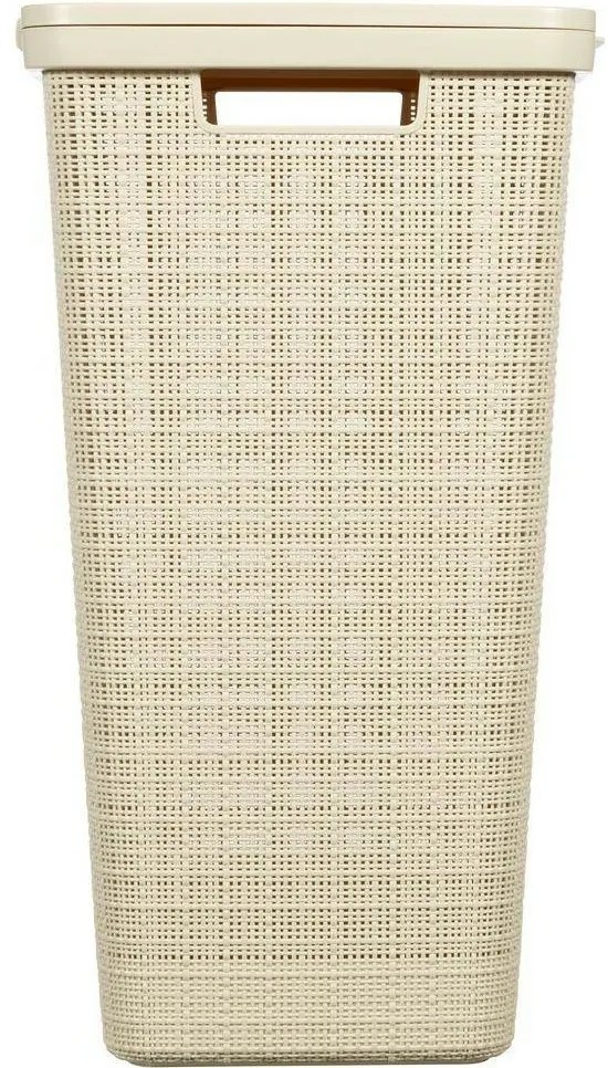 Curver Coș pentru rufe murdare Jute 58 l, bej