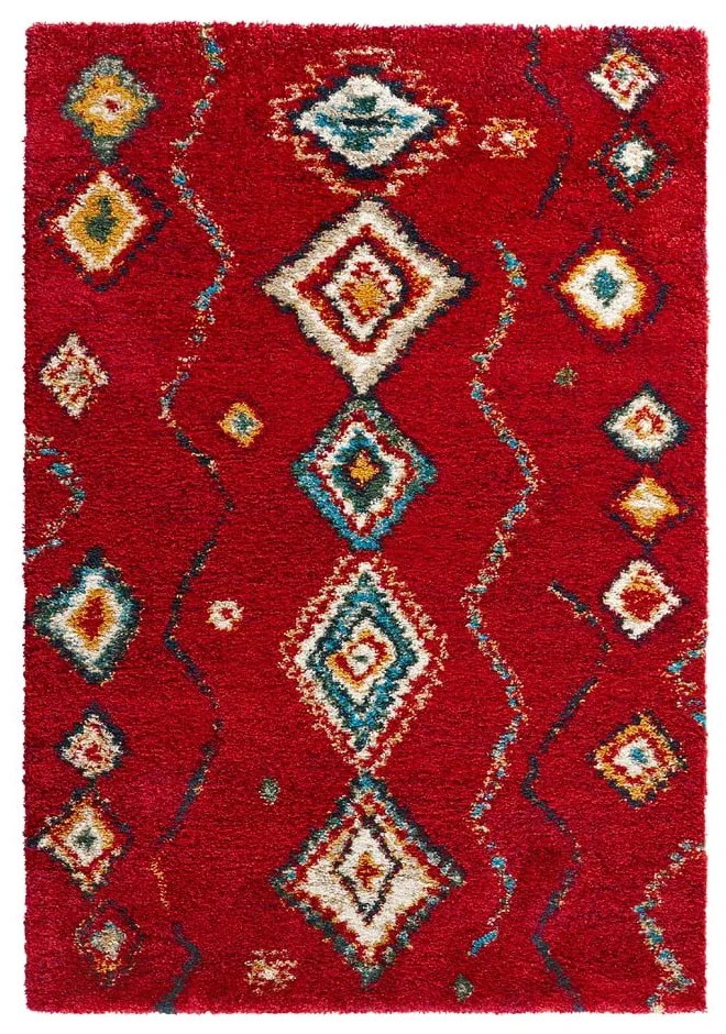 Covor Mint Rugs Geometric, 80 x 150 cm, roșu