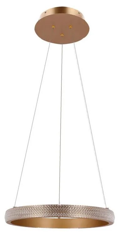 Lustră LED pe cablu HASHIM LED/22W/230V d. 40 cm cupru