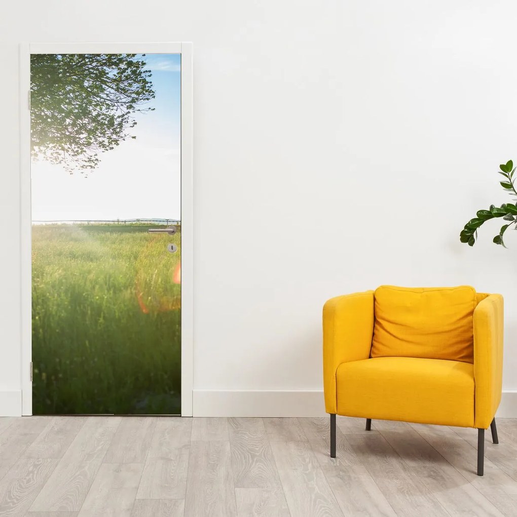 Fototapet pentru ușă - Luncă de vară (95x205cm)