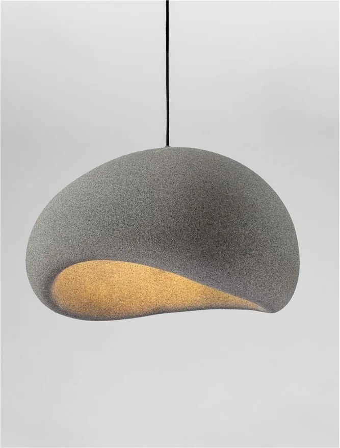 Lustra suspendata design modern, Stone Gray, AERE, L 60cm