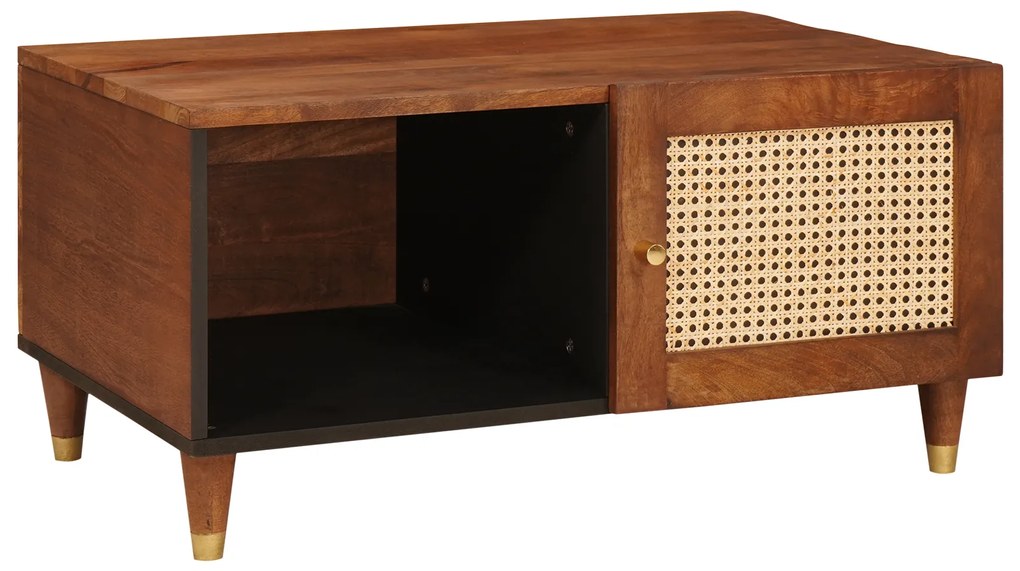 vidaXL Măsuțe de cafea cu raft Maro 80 x 50 x 40 cm