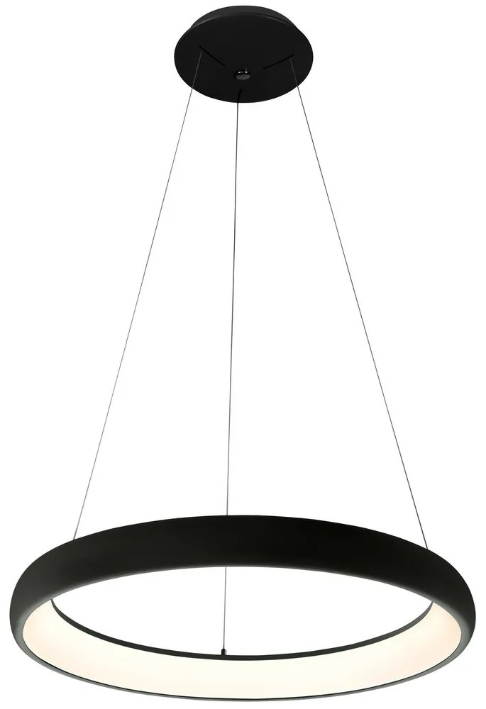 Lustră LED dimabilă pe cablu ANTONIO LED/80W/230V negru Azzardo AZ5066 + telecomandă