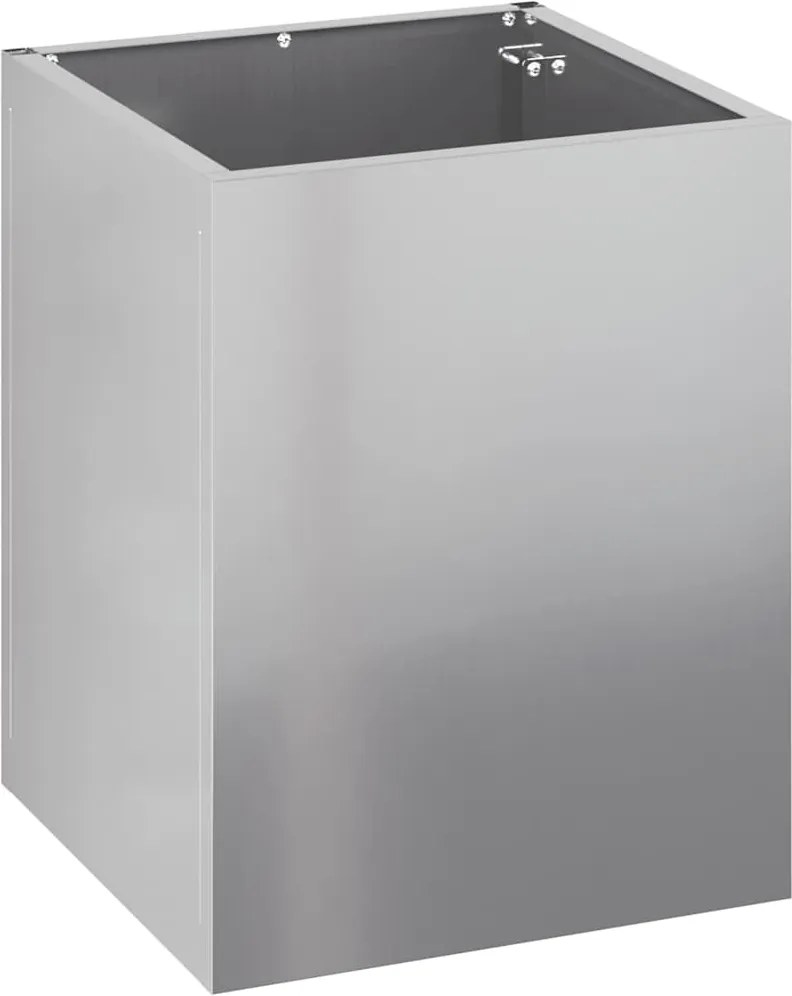 vidaXL Vază pentru Grădină Oțel Galvanizat 32 x 32 x 40 cm