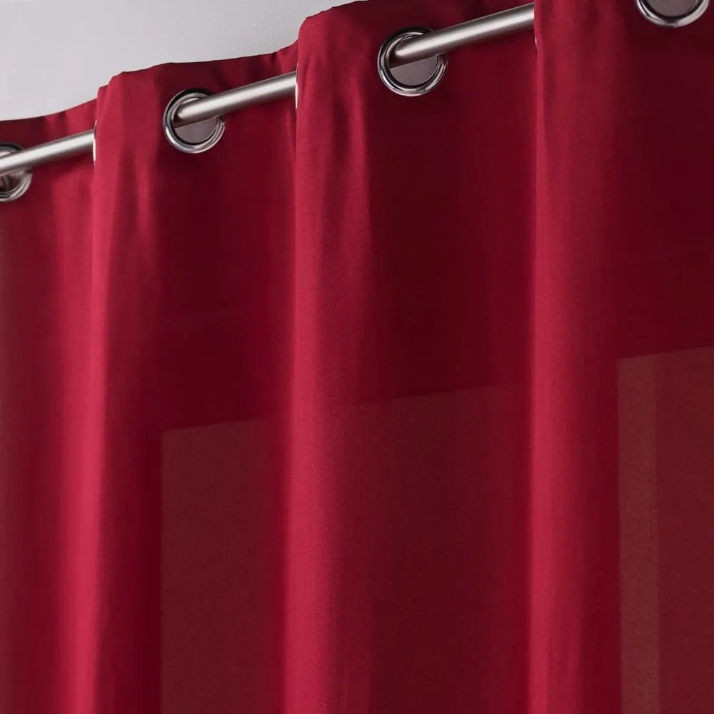 Draperie burgundy din microfibră 140x260 cm Absolu – douceur d'intérieur