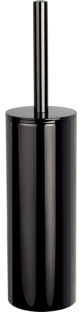 Perie WC cu recipient Spirella Nyo 9,5 x 12,5 x 40cm, oțel negru