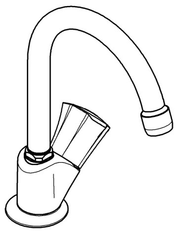 GROHE 20393001 - Baterie monocomandă pentru lavoar COSTA L, DN 15, crom lucios